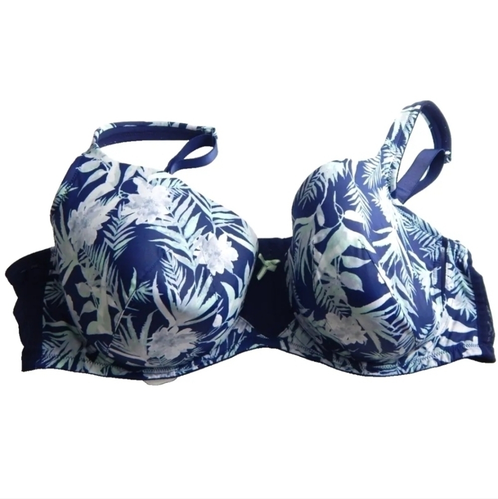 Cacique‎ Lightly Lined Balconette Floral Bra